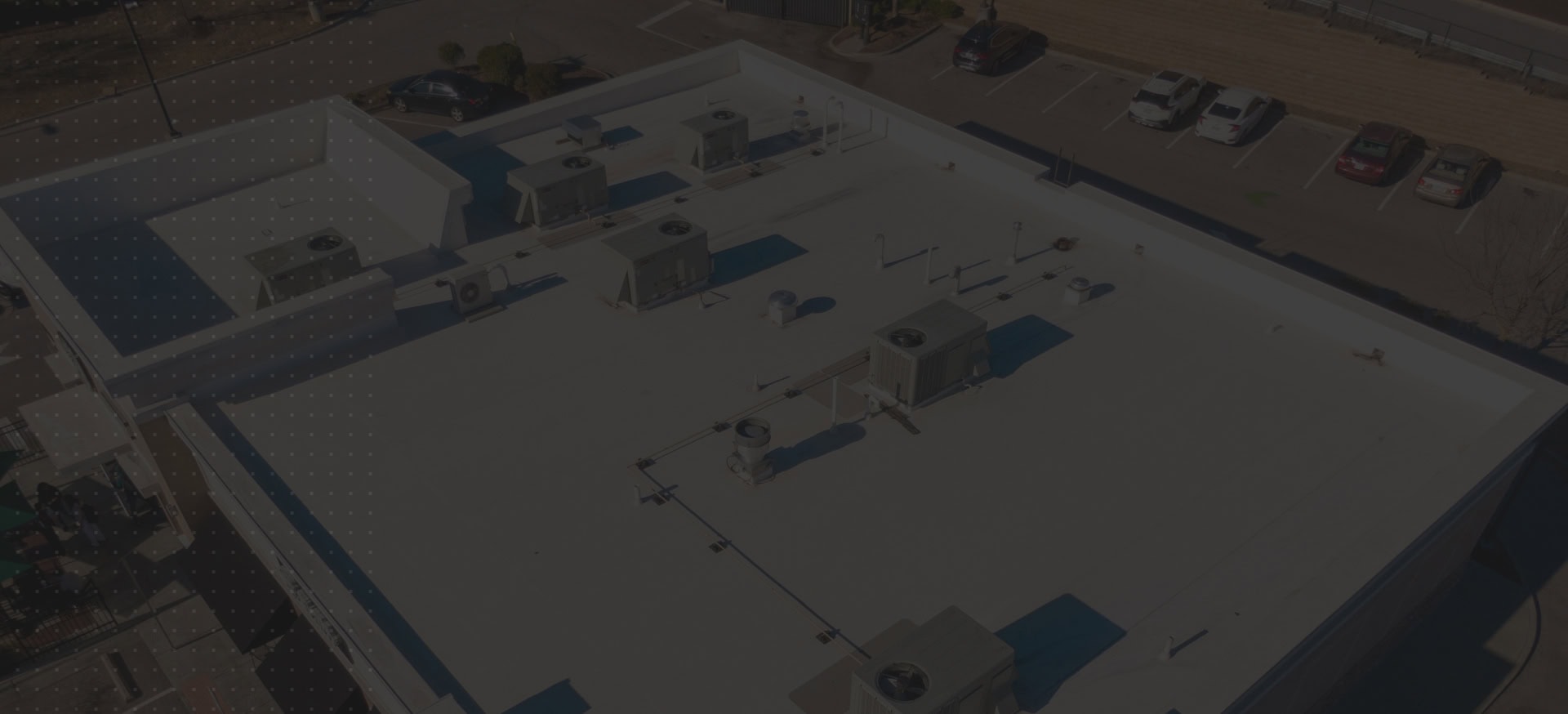 Commercial Roof Replacement Flat Roof With Hvac Equipment
